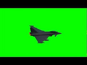 Jet Plane Fly By Green Screen Animation