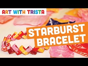 Starburst Bracelet Recycled Materials Art Tutorial - Art With Trista