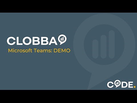 Microsoft Teams: Clobba Reporting Demo