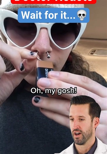 Doctor Reacts to Battery vs Nose Ring | doctor reacts