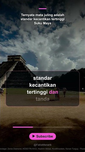 Ternyata mata juling adalah standar kecantikan tertinggi Suku Maya #faktaunik #sejarah