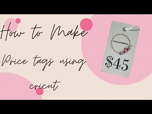 How to make price tags using Cricut
