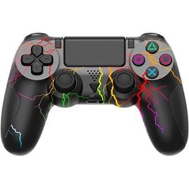 RGB Manette pour PS4 Sans Fil, 1000mah High Capacity Batterie Manette pour PS4/PRO/SLIM, 2024 Nouvelle Manette avec Double Moteur de Vibration, Gyroscope Six Axes (Ligne) | Rakuten