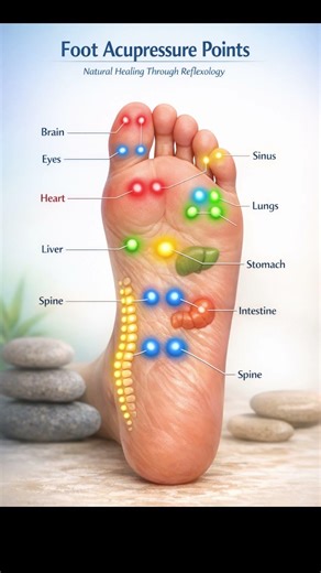 Acupressure point in foot