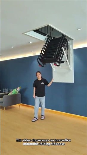 Space-Saving Staircase: Automated and Retractable