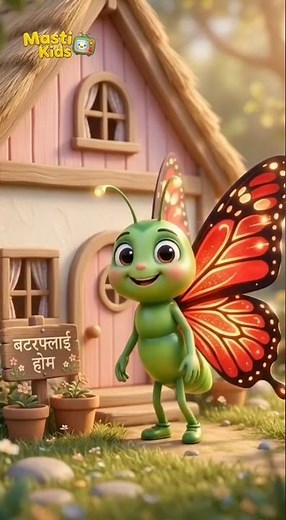 Titli Udi Ud Na Saki 🦋 | तितली उड़ी | Hindi rhymes for children | Masti kids tv!