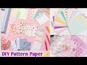 How to make Pattern paper for JOURNAL 😍 DIY Pattern paper at Home #craftersworld #journal #diy