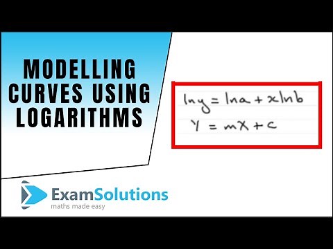 Modelling Curves using logarithms : ExamSolutions
