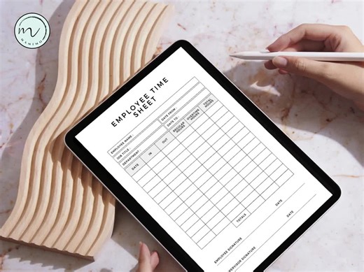 Employee Time Sheet, Employee Scheduling Timesheet, Office Time Card, Employee Timekeeping, Work Log Tracker, Printable, Fillable PDF - Etsy