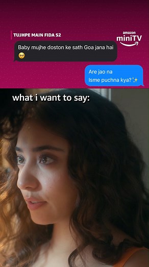 girlfriend mana karde toh Goa jaana chahiye? 🤔 #TujhpeMainFidaS2 streaming now for FREE on Amazon miniTV ✨ #RudhrakshJaiswal #NikeetDhillon #GauriPradhan #KamyaAhlawat #AdityaRajArora Ridheema tiwari #AamirDawoodDalvi Aniruddh Dave BBC Studios India #MaanSinghManku #SameerGogate #RichaYamini #DeepaliHanda #SauravTiwari #AashalRai #TujhpeMainFida #TujhpeMainFidaS2 #TujhpeMainFidaS2OnAmazonminiTV #AmazonminiTV #StreamingNow | Amazon MX Player