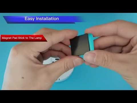 Luz con Sensor de movimiento, luz nocturna recargable por USB, lámpara