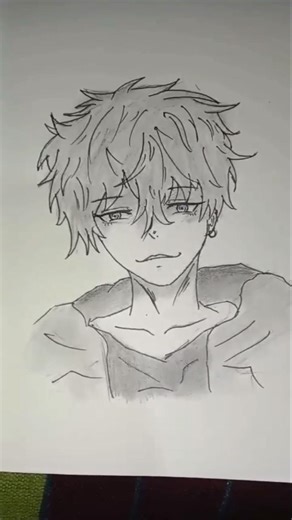 DASHING ANIME BOY DRAWING speed drawing #drawing #speeddrawing #art #anime #viral #shorts #popular