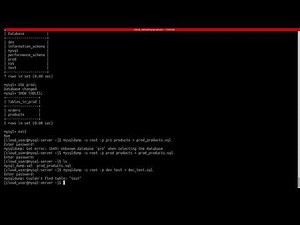 Backup and Restore Databases in MySQL