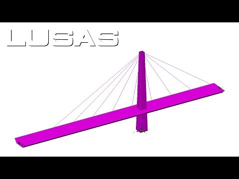 LUSAS cable tuning analysis for linear structures