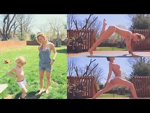 BIKINI YOGA FLOW |BUILDING A RAISED VEGETABLE GARDEN (with a 5 year old!) | PLANT BASED VEGAN