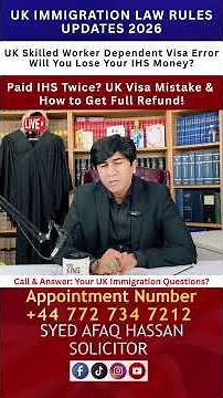 UK Skilled Worker Dependent Visa Error – Will You Lose Your IHS Money ?