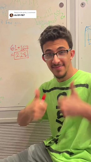 Math Major at UChicago Solves Mathematical Equation 61 167=228