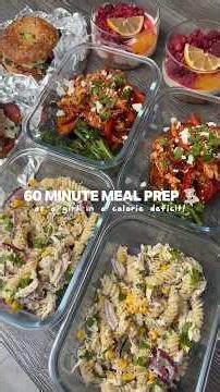 60 Minute Meal Prep👩🏻‍🍳 #mealprep