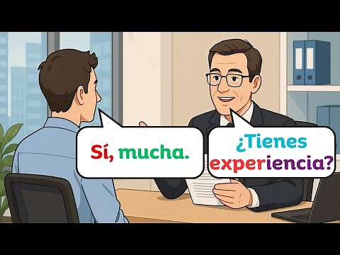 Real-life Spanish interview questions and answers for beginners A1-A2