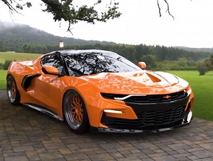 Mid-Engined Chevy Camaro Gives Off BMW Hybrid Vibes
