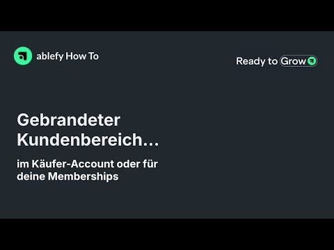 Gebrandeten Kundenbereich erstellen