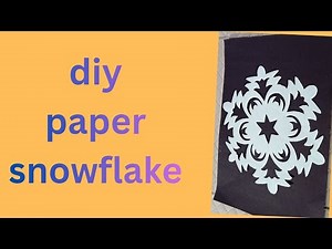 Diy 😱 cute 🥰 paper craft design snowflake tutorial for beginners ||step by step ||full video #viral