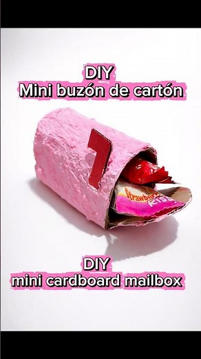 DIY mini buzón de cartón | DIY mini mailbox #cardboardcraft #diy #recycledcrafts #handmade #fyp