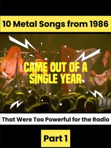 10 Metal Songs from 1986 Too Powerful for Radio — Part 1