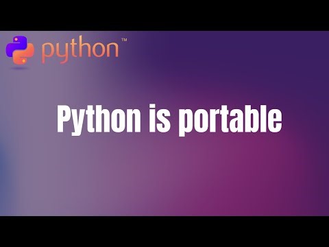 #11. Python is portable