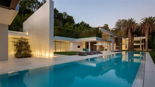 走进价值 65,000,000 美元的豪宅，这里有贝莱尔最长的游泳池、带美发沙龙和厨房的主卧套房——所有这些都被私密护城河包围！