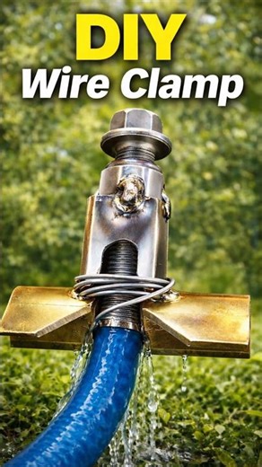 DIY Wire Clamp That Instantly Fixes a Leaking Hose! #diy #hoseclamp #metal