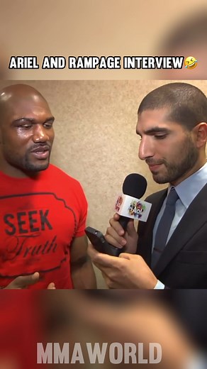 Ariel and Rampage Interviews are always interesting😂 #mma #ufc #arielhelwani #rampagejackson #fyp