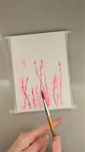 Working with pen and acrylic ink - and some sparkle! #acrylicink