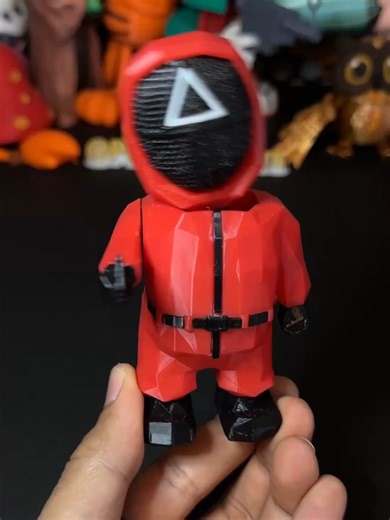 3D-Printed Squid Game Bobblehead. #3dprinting #squidgame #toys