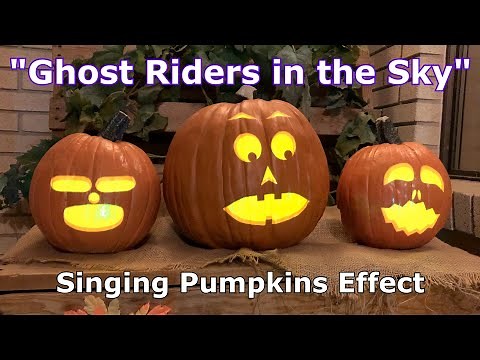 Ghost Riders in the Sky - Singing Pumpkins Effect Animation