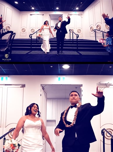 When that One Night finally comes... Huge Congratulations to our Newly Married Couple Patrick & Deborah #brideandgroom #brideandgroomentrance #weddingreception #polynesianwedding sianwedding #polynesianbride