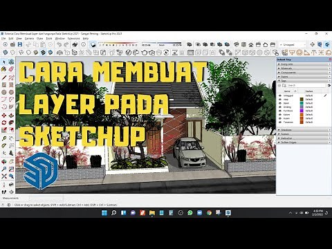 Tutorial Cara Membuat Layer dan Fungsinya Pada SketchUp 2021 | Sangat Penting