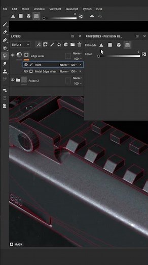 How to reveal Edge Wear Mask?