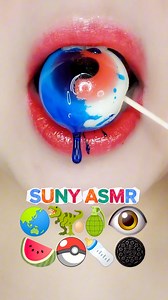 Asmr emoji food 🌍 Ball jelly Crunch 💥 Sprinkles eating sound #Sweet #asmrsounds #yummyfood | Suny Asmr