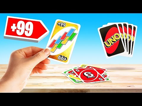 CHEAT Using A +99 CARD In UNO! (Always Win)