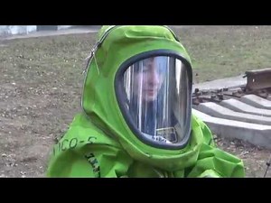 women hazmat suit