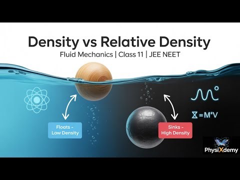 🔥The REAL Secret to Master Density & Relative Density 🔥| Fluid Mechanics Class 11 | JEE NEET Physics