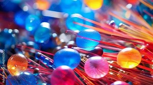 A vibrant array of fiber optic lights, bursting with colors and energy, creating a dynamic and modern abstract visual experience. Cell mutation. Microbial penetration. Fungal reproduction