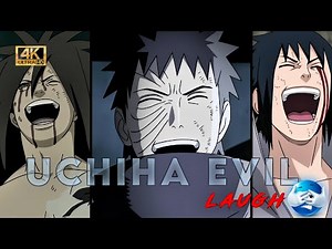 All uchiha laugh scene 1080p | Madara,Sasuke & Obito evil laugh clips