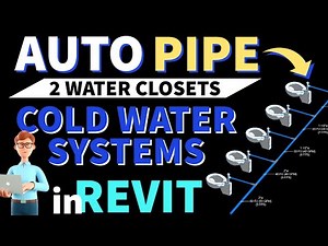 How to *Auto Size and Route* Pipe to Water Closets in Revit MEP