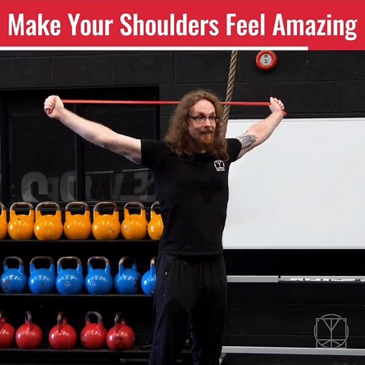 Effective Shoulder Mobility Exercise: Banded Shoulder Dislocate with Pec and Lat Activation