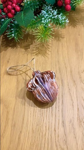 DIY Honeycomb Paper Acorn Decoration🌰🎄#papercraft #decoration #diy #acorn