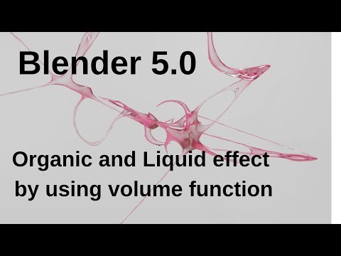Blender 5.0 using volume nodes to make a simple smooth, and organic effect