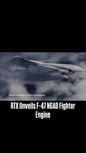 RAGE X Intelligence on Instagram: "🇺🇸 ✈️ 🤖 | Military / Technology | USA RTX Unveils F-47 NGAD Fighter Engine RTX released a new promo video featuring a CGI F-47, the U.S. Air Force’s 6th-gen NGAD fighter. Boeing won the main airframe contract in 2025, while RTX develops the XA103 engine. Aiming for a 2028 flight, the Mach 2+ stealth jet controls AI swarms. #USAF #F47 #NGAD #AviationTech Breaking Intel : @rageintel"