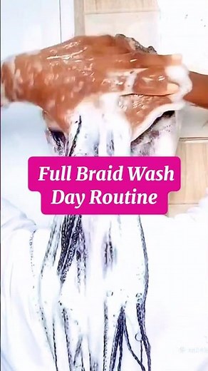 How to Wash Braids Without Ruining Them | Braid Wash Day Routine🩷